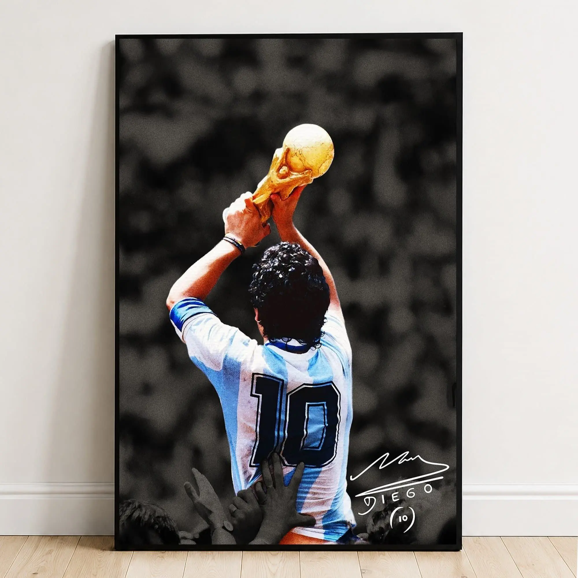 Diego Maradona Poster, Football Poster, Wall Art, Home Decor ( Unframed - Print Only )