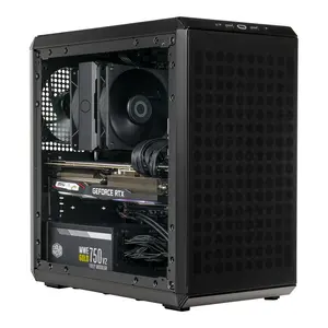 High-Performance Gaming PC– Ryzen 5 4500, RX 580, 16GB DDR4, MATX Case (All-Black) computer fully  built Desktop