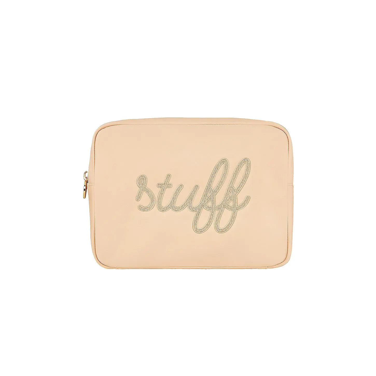 Stoney Clover Lane Sand Stuff Embroidered Large Pouch in Sand