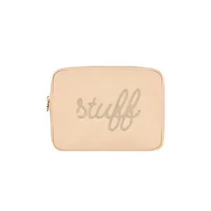 Stoney Clover Lane Sand Stuff Embroidered Large Pouch in Sand