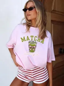 Matcha Latte Girl Club Comfort Color T-Shirt, Trendy Iced Matcha Tee,Cute Matcha Girl Outfit, Everyday Matcha Girl Tee