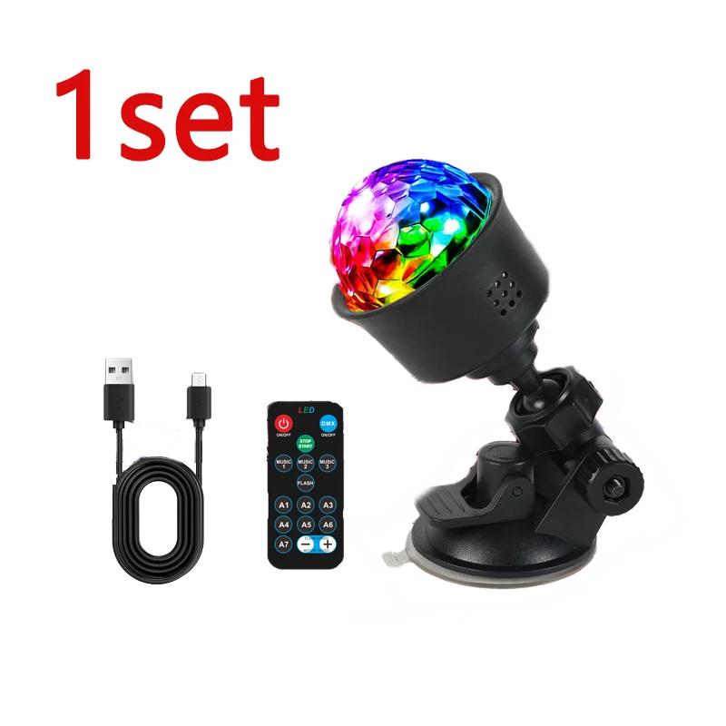 7 Colors Strobe Light Sound Activated Stage with Remote Control Disco Ball Lamps for Home Room Parties Kids Birthday Wedding Bar