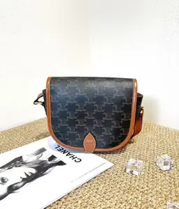 Pre-owned Celine classic fashion saddle bag — Arc de Triomphe, shoulder/crossbody