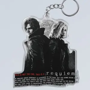 Leon Kennedy Keychain, Resident Evil Requiem Game Acrylic Charm, Gift for Resident Evil Fans