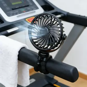 USB Rechargeable 360° Rotating Octopus Fan - Flexible Tripod, USB Rechargeable, Multi-Speed Cooling with Night Light