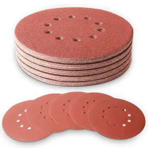 50 count 9 Inch 10 Hole Sanding Discs 240 Grit Hook and Loop Sandpaper for Drywall Sander