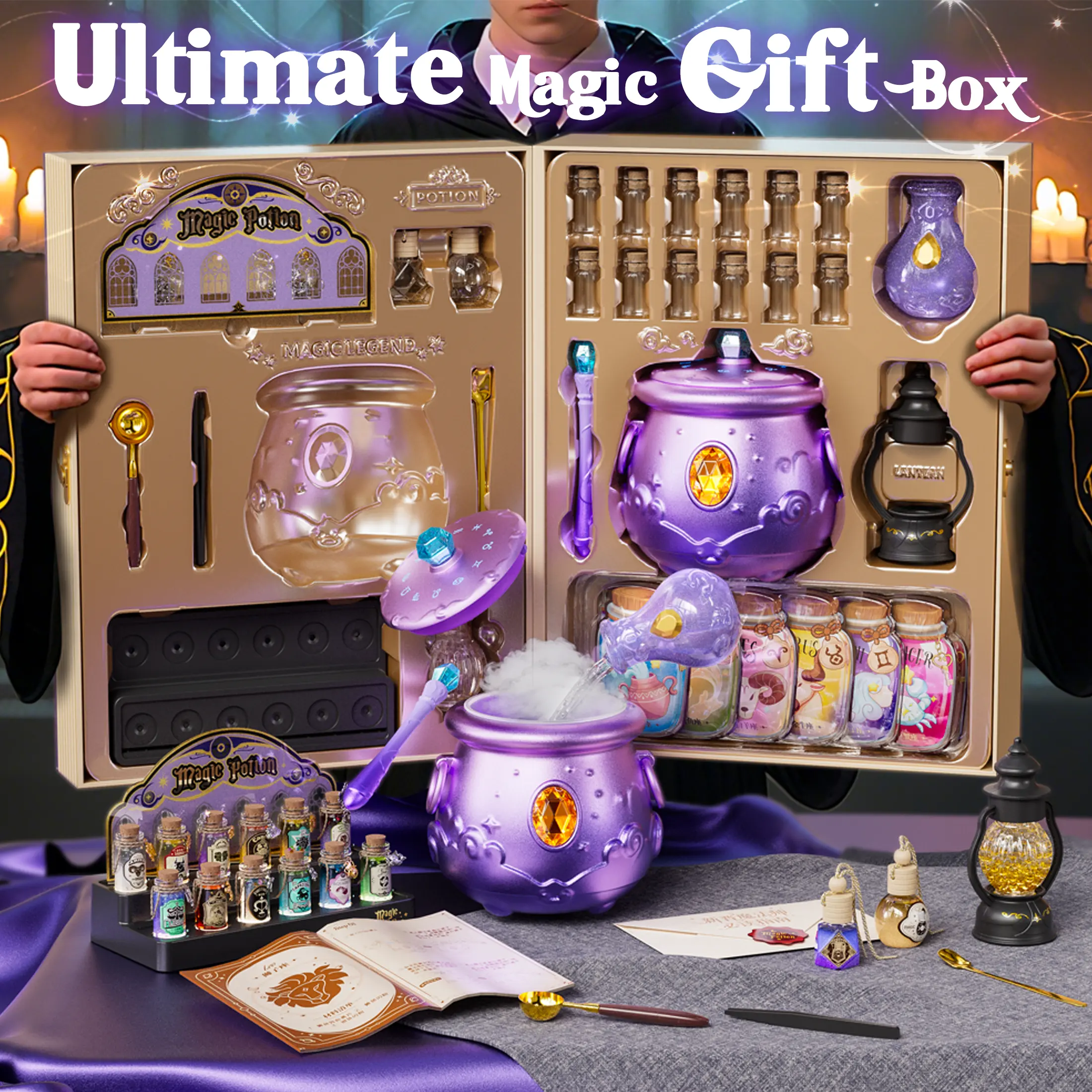 Ultimate Magic Gift-Box: Magic Wishcraft Lab Deluxe Cauldron