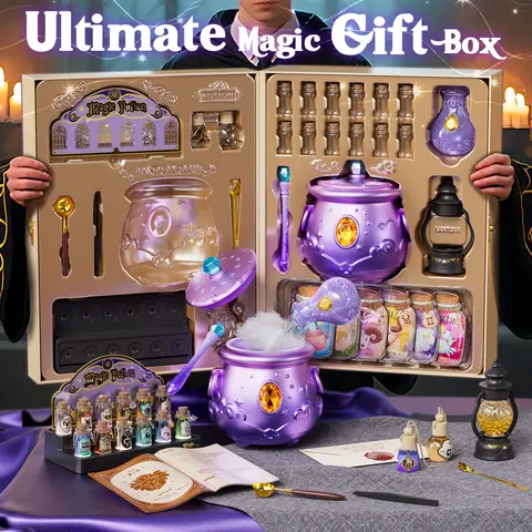 Ultimate Magic Gift-Box: Magic Wishcraft Lab Deluxe Cauldron Potion Kit for Enchanting Creativity & Versatile Magical Projects