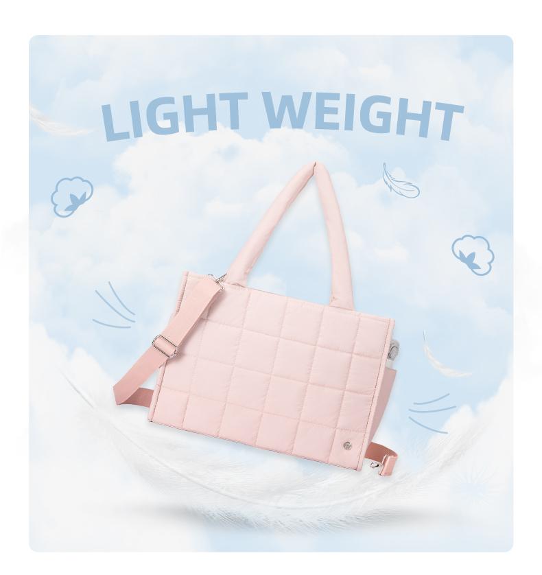 [Valentine's Day Gift]WESTBRONCO Large Puffer tote bag 11"Laptop Bags Shoulder Women Crossbody Storage Fashion Bag winter trendy Waterproof Work Travel Trendy Commuter Purse gift for Her TikTokShopJumpstartSale