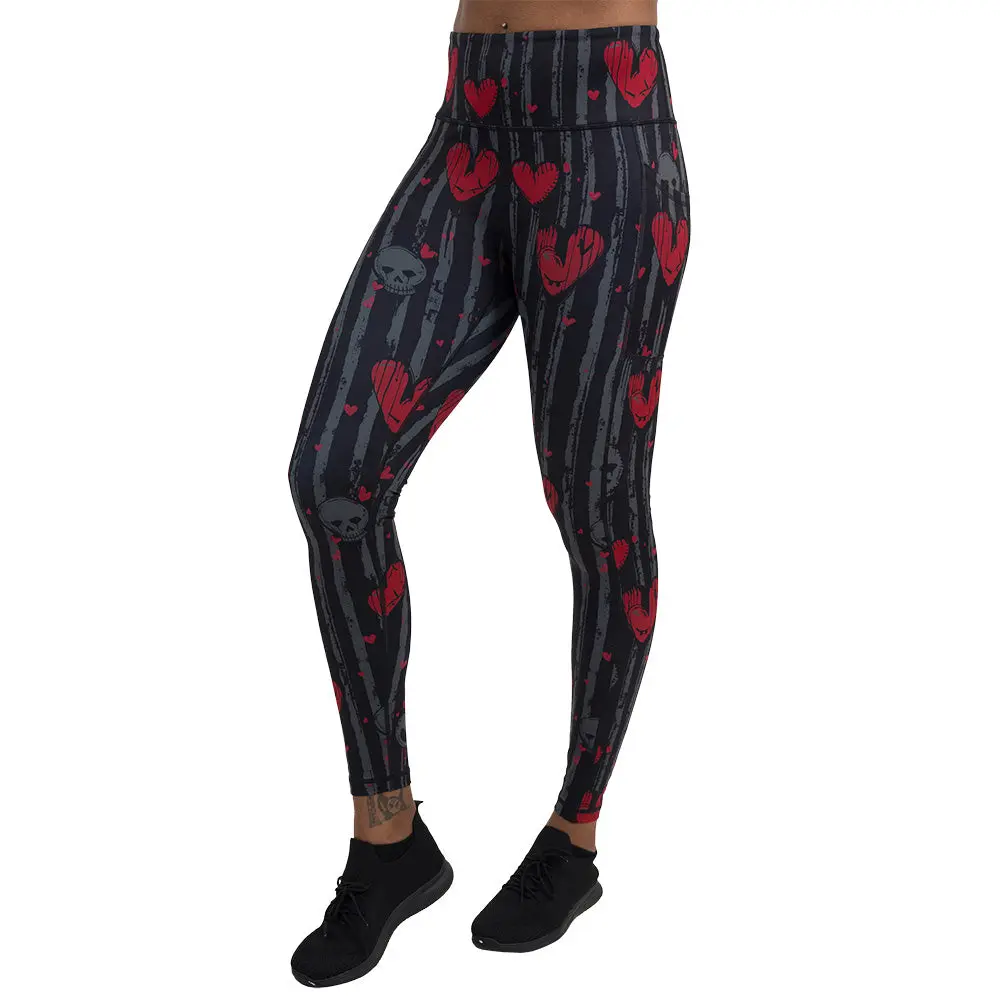 CVG Bad Romance Leggings Black Grey, Fabric, Compression, Skull, Polyester, Spandex CVG Bad Romance Leggings Black Grey, Fabric, Compression, Skull, Polyester, Spandex