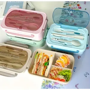 Leak-proof lunchbox set, includes insulated bag, BPA-free, safety lock lid, microwave safe, three-compartment design. Suitable for school, office, travel, or home use. Portable and stackable design, lunch accessories, layered design, compact lunchbox.