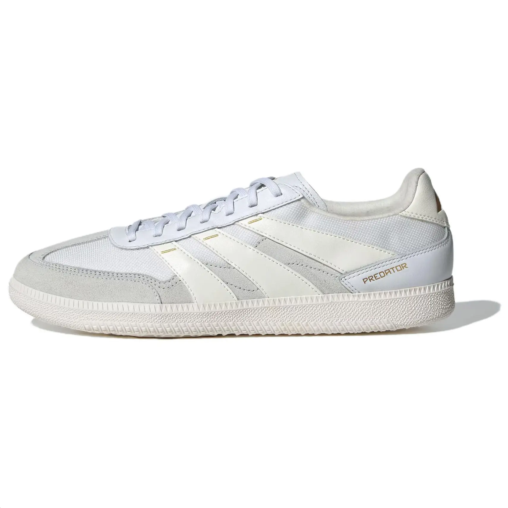 Adidas Predator 24 League Low Freestyle Off White Gold Metallic' Versatile Durable Non-slip Soccer Cleats Unisex IH4795