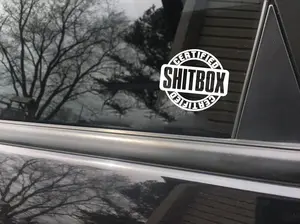 Certified Shitbox funny car sticker decal