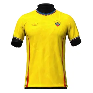 Ecuador Soccer Jersey 2026 Wörld Cup Yellow Home Blue Away Andean Crown Crest Fan Shirt Men Women Loose Casual Streetwear All Season Sport Supporter Idol Gift