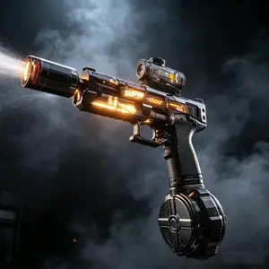 2026 New Electric Water Gun Fire Light Ice Rat High Speed Continuous Shooting Large Capacity Summer Water Play Toy for Kids