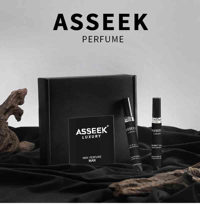 ASSEEK Men's Mini Fragrnce perfume Gift Box ,Elegant Scent,Men's Long-Lasting Colognes,Chirstmas gift-12ML*4