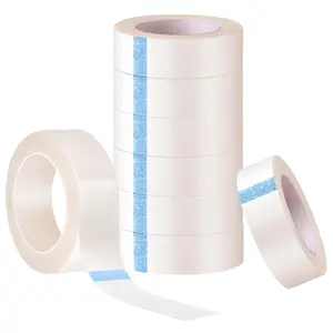 18 Rolls White Fabric Adhesive Lash Tape Makeup Tape for Eyelash Extensions (White, 354'' Each Roll) Cosmetic