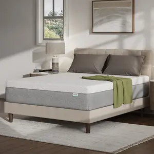 Gel Memory Foam Mattress&Fiberglass-Free - Medium Plush Feel with Motion Isolating, Bliss, King/Queen/Full/Twin, Egg Crate Design, 10/12 Inch ,Easy Maintenance Cooling Technology, queen size mattress,Holiday Haul
