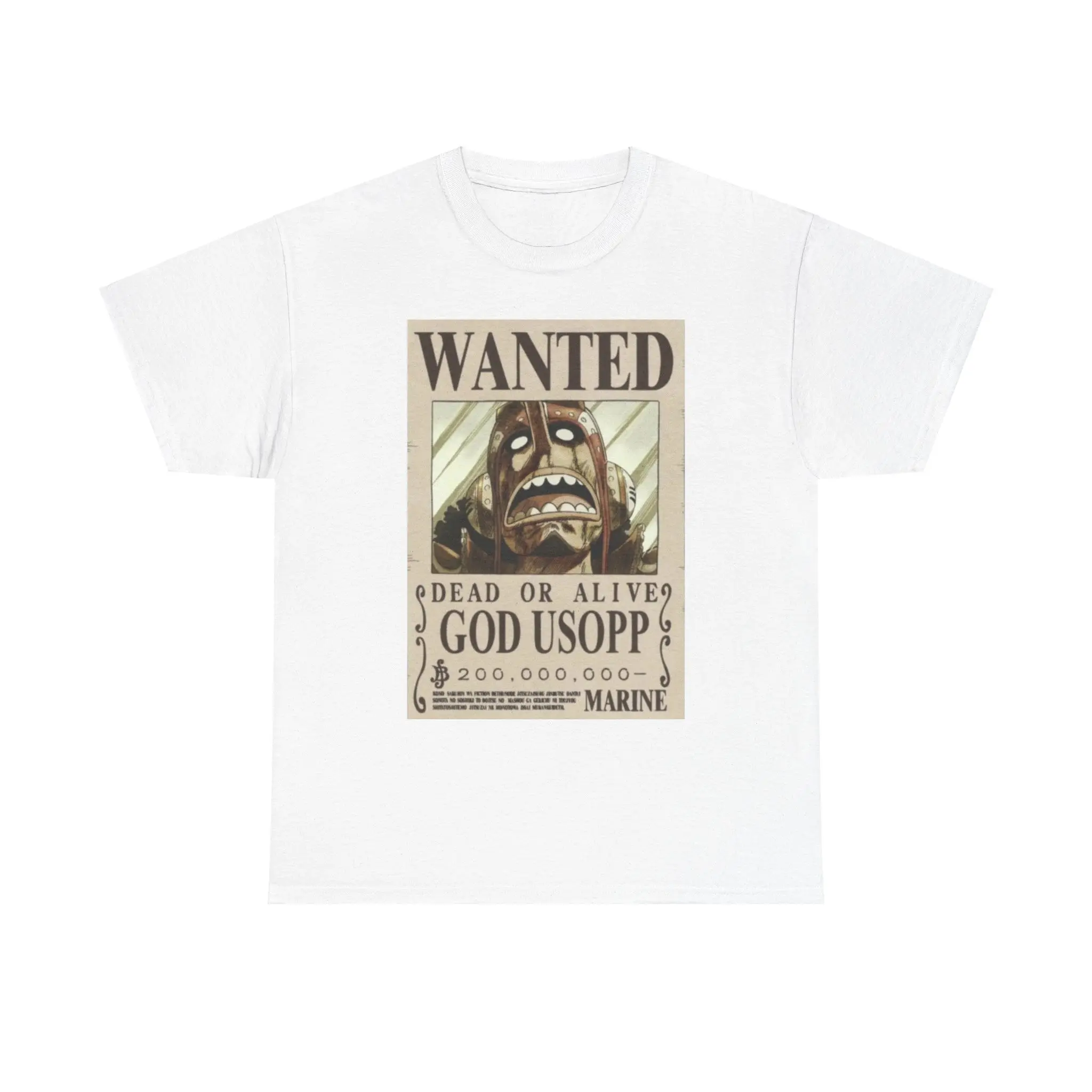 Wanted poster OP Usopp Unisex Heavy Cotton Tee