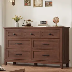 Tall Vertical Dresser with Adjustable Leveling Feet, Large Capacity Drawer Storage for Bedroom Living Room, Freestanding Organizer for Closet Entryway