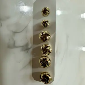 Elegant gold plate earrings for women.