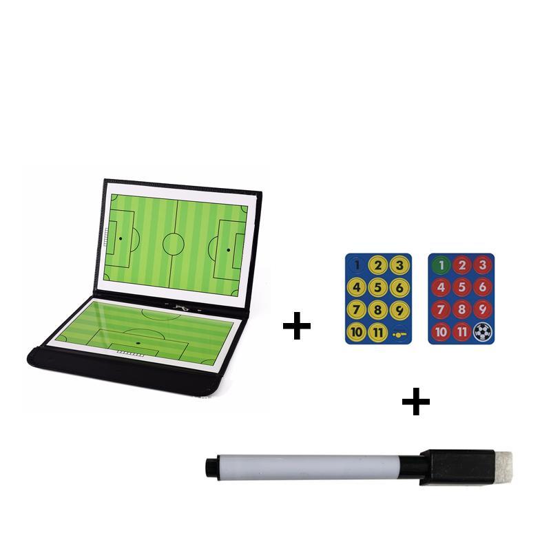 Football Tactics Board, 1 Count Portable Foldable Football Match Diagram Board, Magnetic Board with Magnet & Pen, Football Coach Tactics Board, Valentine's Day Gift for Men
