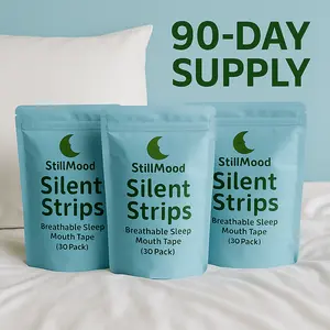 Silent Strips 3 Month Supply Ultra Breathable Sports Mouth Tape for Sleep & Recovery Supply Encourages Nose Breathing Reduces Snoring