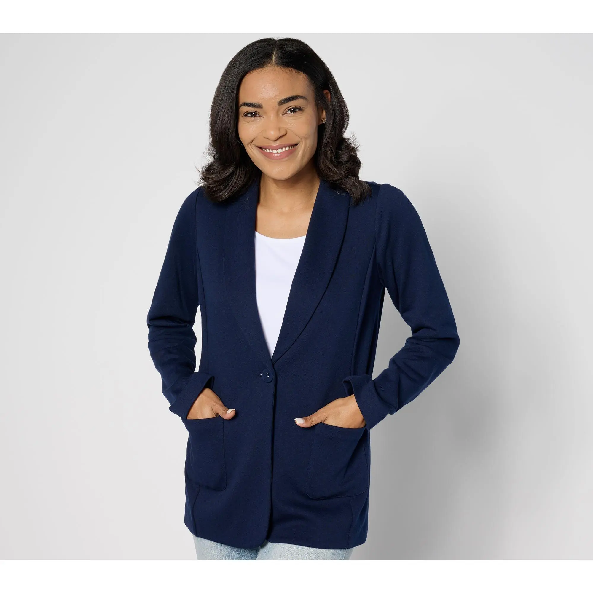 Susan Graver Weekend Regular Marina Knit Blazer