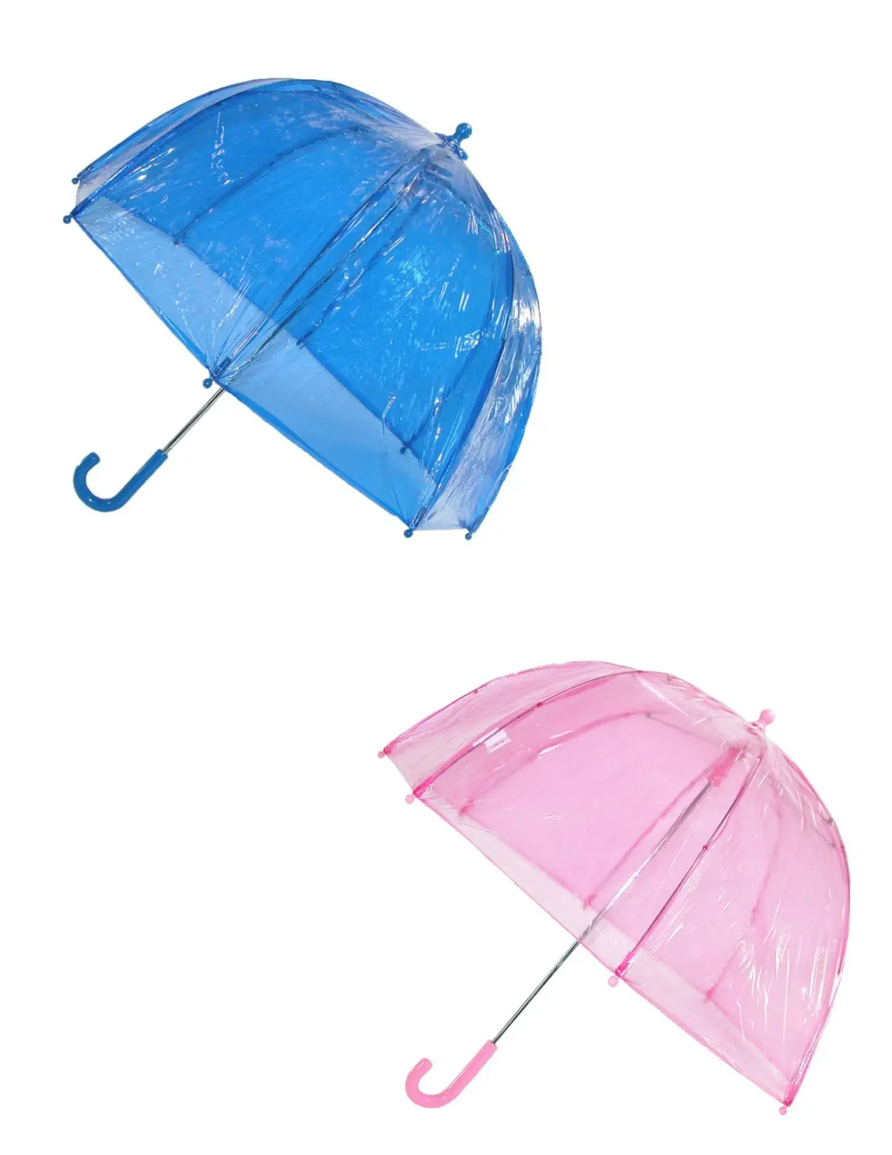 Totes Kids' Clear Bubble Umbrella (Pack of 2), Stick Umbrellas