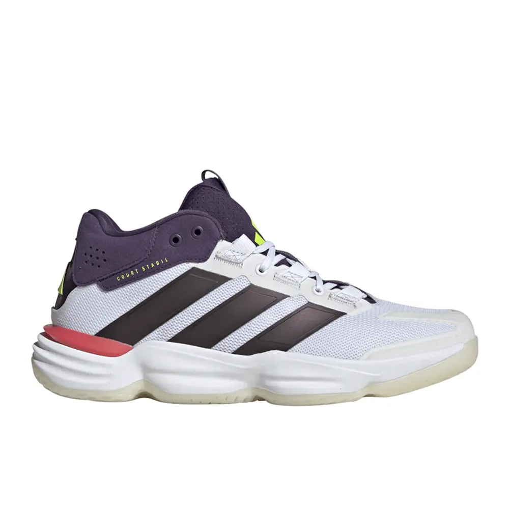 adidas Mens Court Stabil Indoor Volleyball Sneakers Shoes - White