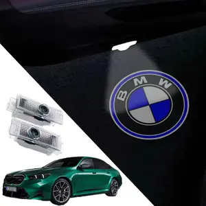 2Pcs LED Car Door Welcome Projector Lights, Ghost Shadow Puddle Courtesy Lights, Compatible with BMW 1/2/3/4/5/6/7 Series, X1/X2/X3/X4/X5/X6/X7, M/Z/GT Models, Car Accessories welcome light projection logolights