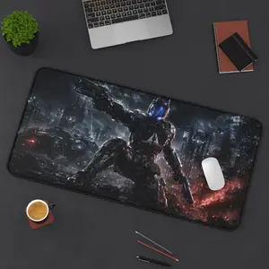 Arkham Knight Desk Mat | Sci‑Fi Cyberpunk Gaming Mousepad