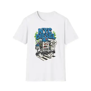 NYC Diesel – “I’m Walkin’ Here!” Street-Style Tee Casual Cotton
