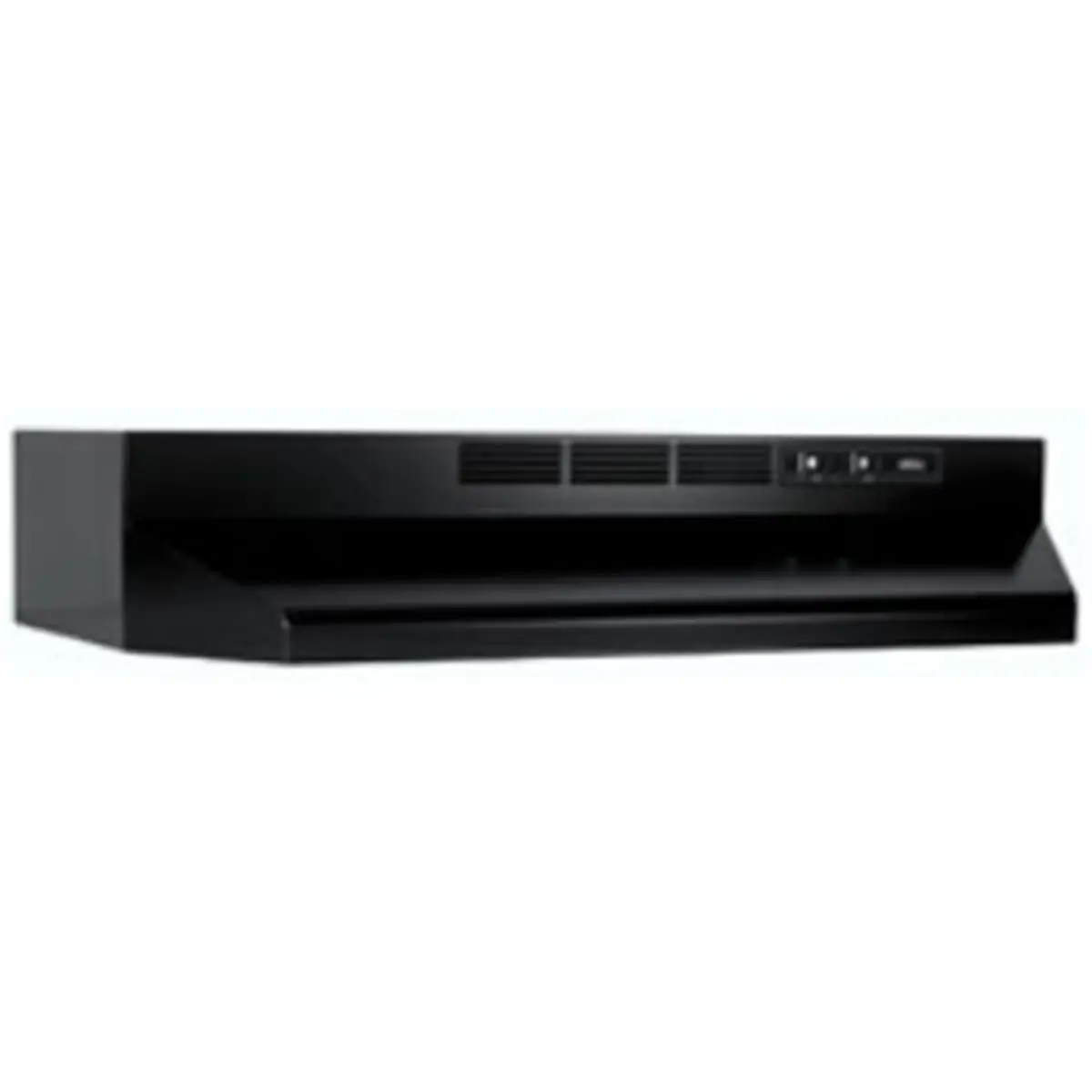 212 MAIN Broan 413023 30-Inch Non-Ducted Under Cabinet Kitchen Hood - Black, 120V, 2-Speed, 6-Inch Height, with Rocker Control, Light and Charcoal Filter