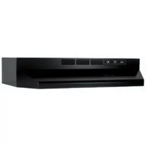 Broan 413023 30 Inch Non-Ducted Range Hood - Black