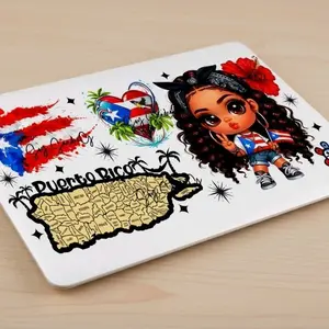 Puerto Rican Cutie #2 - UVDTF wrap for cups/hard surfaces sticker