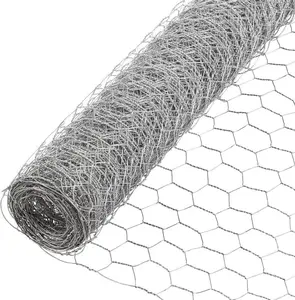 Fencer Wire 20 Gauge Galvanized Poultry Hex Netting with 2 inch Mesh, Multiple Sizes