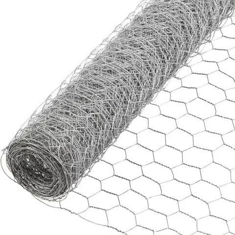 Fencer Wire 20 Gauge Galvanized Poultry Hex Netting with 2 inch Mesh, Multiple Sizes