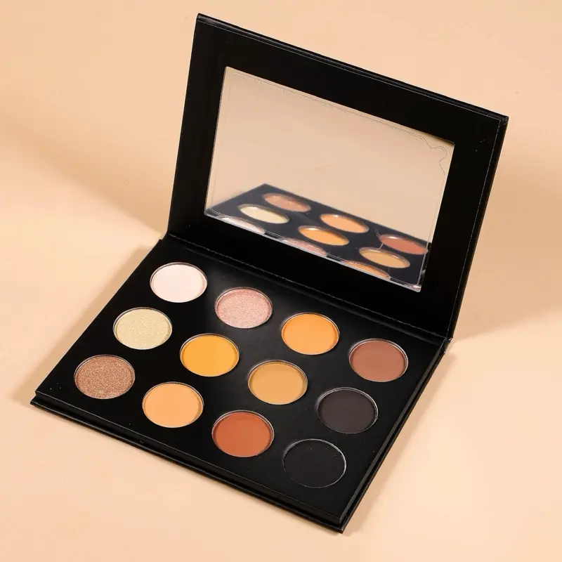 Brown Neutral Shimmer Glitter Eyeshadow Palette