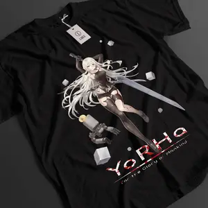 Nier Automata Anime T-shirt & Sweatshirt, Yorha A2 Baby Waifu Graphic Tee, Vintage Oversized Unisex Streetwear, Manga Gifts for Him Her