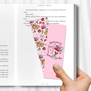Romance Book Club Dual-Sided Cardstock Bookmark book club