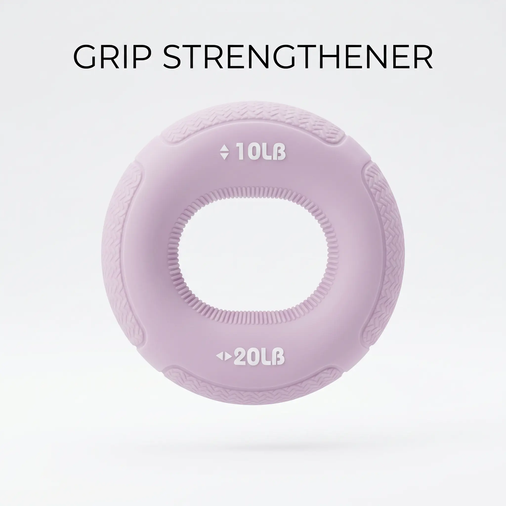 Premium Silicone Grip Strengthener Ring 2-in-1 Hand Exerciser - 10LB & 20LB Forearm Trainer, Waterproof Versatile Tool for Athletes to Prepare Fingers and Wrists, Leisure & Commute Stress Reliever (Chic Pink/Lavender Morandi Pastel Shades)
