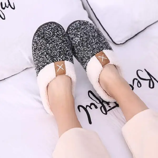 Slipper House Slippers for Women Men Plush Warm Fuzzy Slippers Flyffy Bedroom Shoes Indoor Slip On Home Flipflop