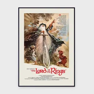 Original Vintage Lord Of The Rings 1978 Movie Poster - Retro Fantasy Art For Hobbit Fans - #0027