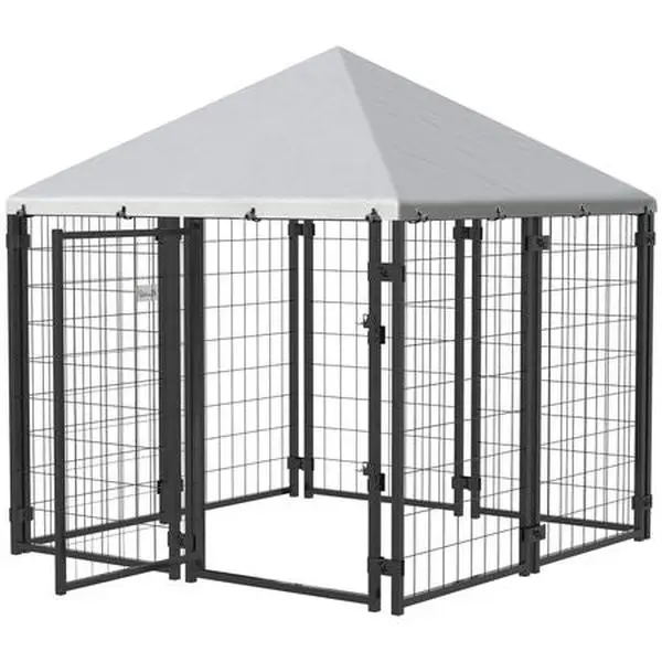 Secure & Shaded Dog Run with Escape-Proof Design