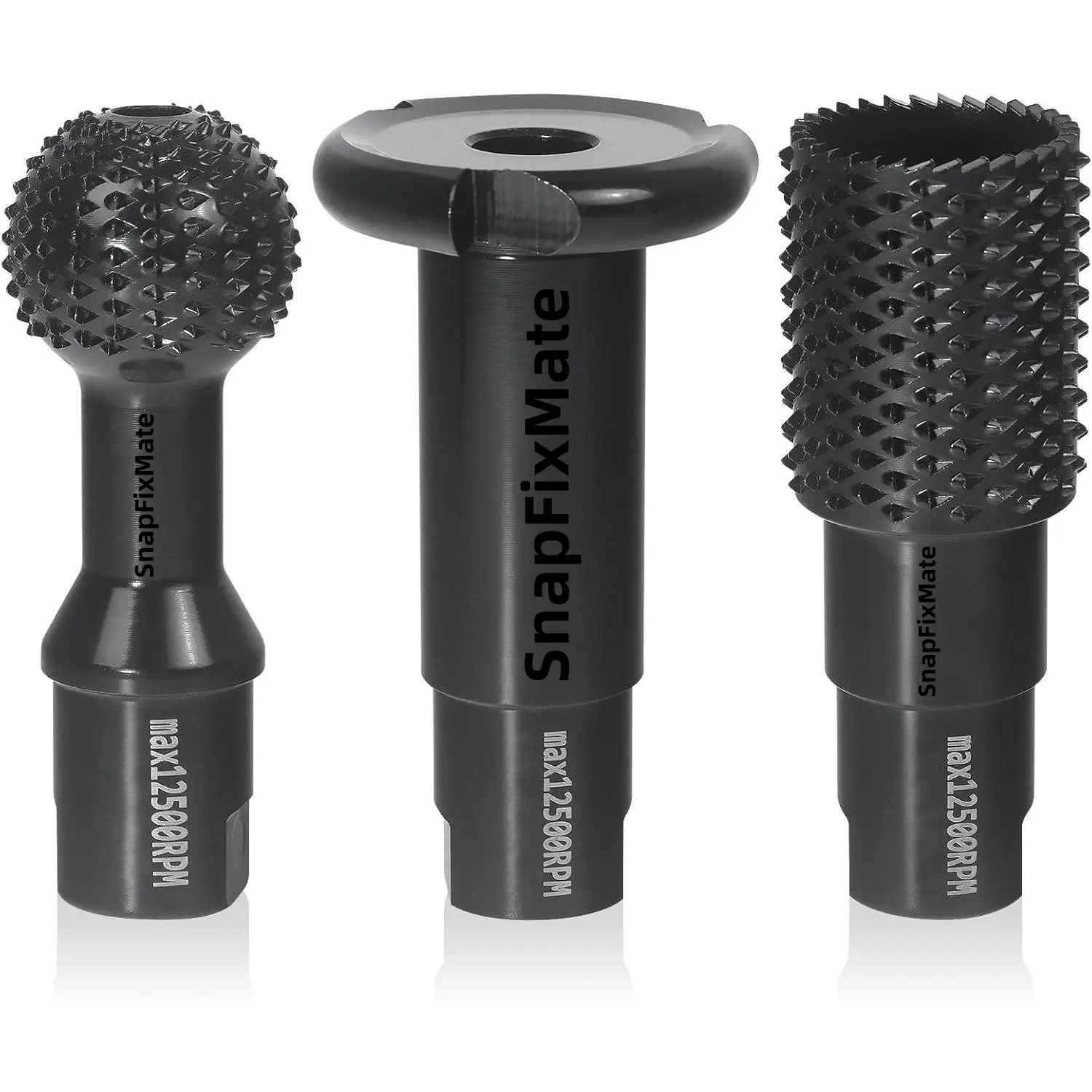 SnapFixMate 3 PCS Upgraded Wood Grinder Ball Gouge with 5/8-11 Thread ...