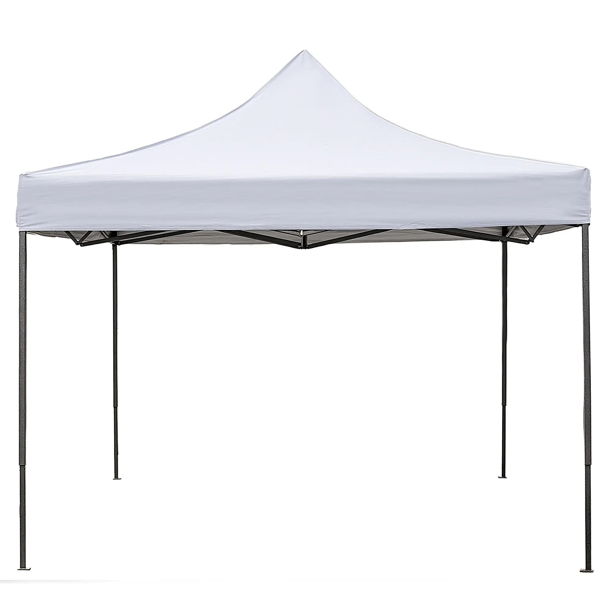 10x10 Pop Up Canopy Tent, UPF50+ UV Protection Waterproof Shelter, 4 Adjustable Heights, Sturdy Steel Frame, Portable Outdoor Kit with Sandbags, Stakes, Ropes, Carry Bag for Beach, Camping