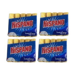 Hispano Jabon Original Cuaba Laundry Soap - Pack of 5 Bars, 800g Each - Strong and Long-Lasting Household Cleaner - Cleaning