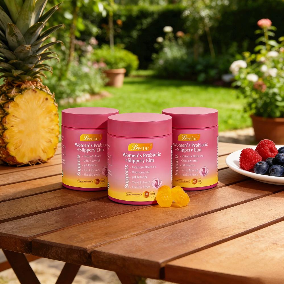 Her Juicy Feminine Probiotics Gummies for Women - All-in-One pH Balance & Dryness Support with Slippery Elm,Prebiotics & Lactobacillus Blend - Hawaiian Pineapple Flavor,60 Count