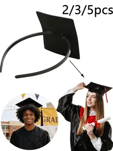 2/3/5pcs Graduation Cap Headband Clips - Headband With Clips, Grad Cap Headbands, Secure Cap And Maintain Hairstyle, Upgraded Interior Design, For Fixing Graduation Cap Headband, Secures Cap And Hairstyle, Graduation Gift Accessory (Cap Not Included)
